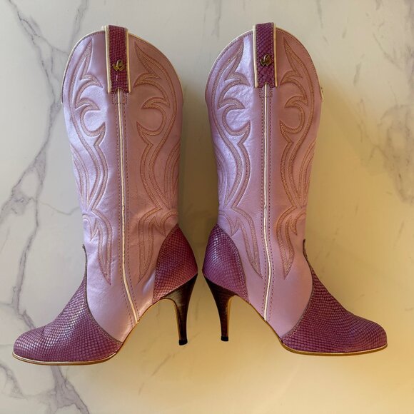 Vintage JEENZ BOOTZ , Mauve Lavender Size 8 - Picture 7 of 7